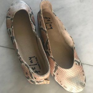 NEW fs/ny luxury leather ballet flats